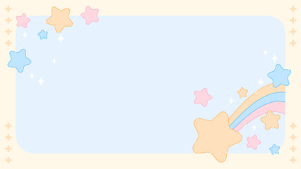 かわいい　星　ポップ　背景