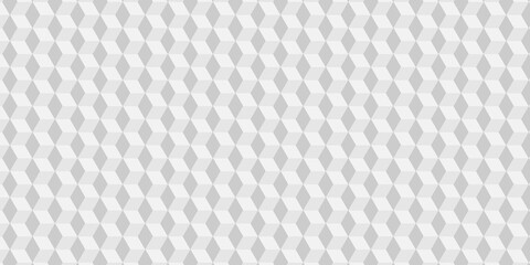Minimal cubes geometric tile and mosaic wall grid retro digital hexagon technology wallpaper background. white and gray block cube structure backdrop square triangle texture vintage design.