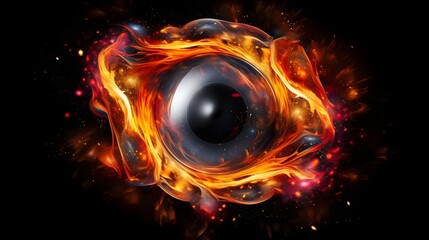 Cosmic Eye Gazing Into the Boundless Universe of Celestial Swirling Galaxies and Cosmic Mysteries