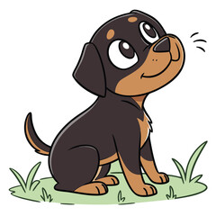 High Quality Rottweiler Dog Vector