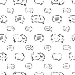 communication pattern. connection seamless pattern. doodle communication seamless pattern. doodle connection background