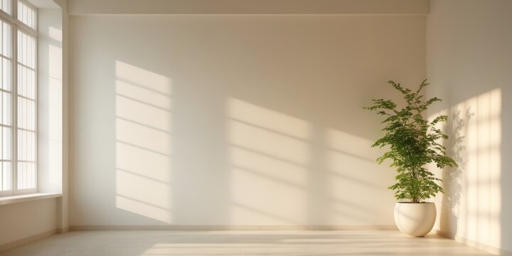 Stylish Home Decor with Sunlight Shadows