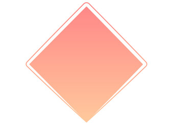 ピンクのひし形のグラデーションフレーム