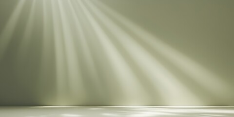 Abstract Olive Green Light Rays Background.