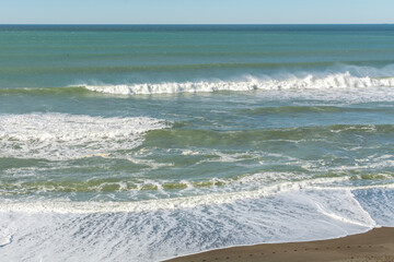 Coast of the Pacific Ocean, California in the USA.