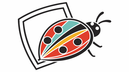 ladybug on a white background
