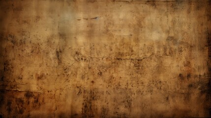 Obraz premium A distressed parchment with dark blotches, heavy wear