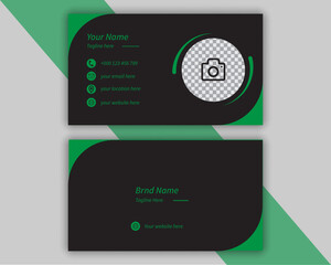 Professional modern and unique business card design. Modern fonts and color combination.
