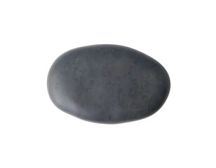 Black stone isolated on a transparent background