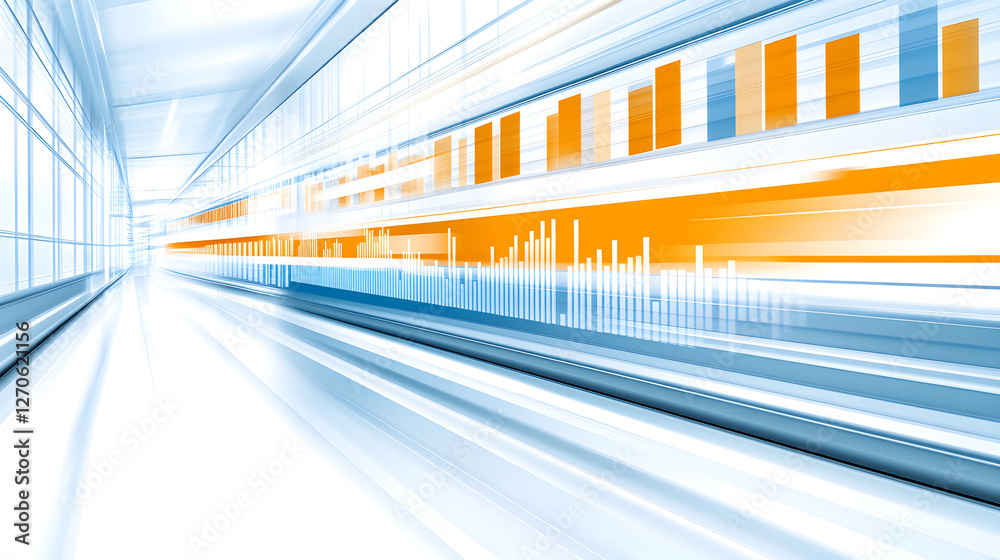 Poster dynamic data visualization digital space graphic design modern environment abstract viewpoint techno