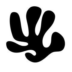 
Abstract plant leaf art freehand doodle. Organic leaves cartoon background, simple nature shapes in vintage.
