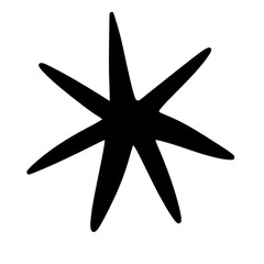 Abstract art freehand doodle. Organic background, simple nature shapes in vintage.