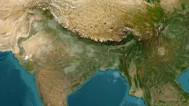 Bangladesh Country Map with Flag Animation 1080p