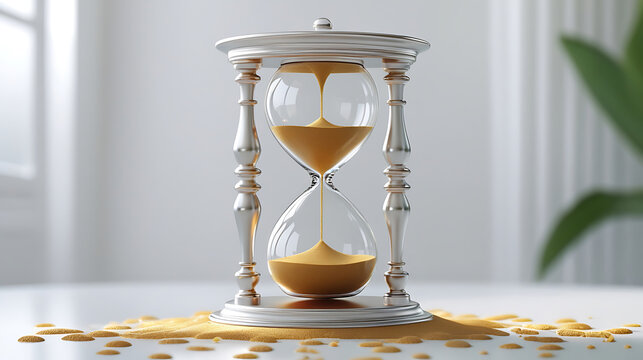 Photorealistic 3D Hourglass Animation Sprite Sheet