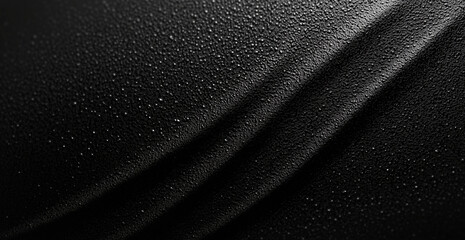 Black background, a flat texture of matte plastic surface with a grainy and rough material