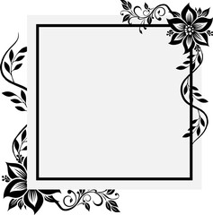 Floral Frame Border
