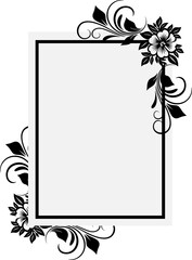 Obraz premium Floral Frame Border
