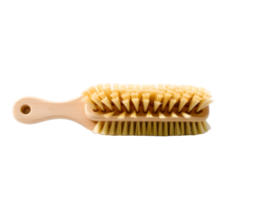 Wooden brush for cleaning