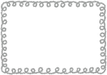 手描きのクレヨン素材　背景　フレーム