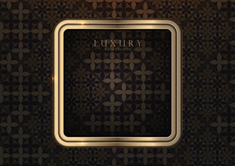 Luxury abstract background with gold square frame, light and shadow effects, perfect for Islamic and Diwali invitations, wallpaper, and elegant web template, High quality vector illustration, not crea
