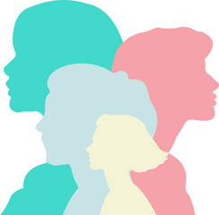 International Womens day Silhouette