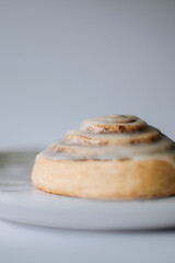Classic sweet cinnabon close up