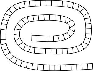board game path outline
