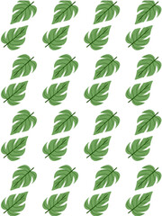 tropical leafs pattern illustration 