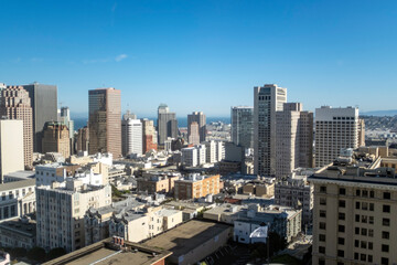 Obraz premium San Francisco city skyline from hotel