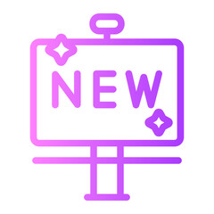 Billboard gradient icon