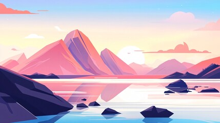 UI Element Designs: Vector Set in Modern Cartoon Style
