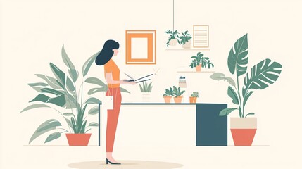 Confident Woman Opening Small Business Store