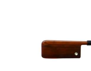 Wooden chopping board isolated on transparent background