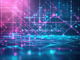 Vibrant Abstract Design Featuring Bright Blue and Pink Swirls with Dynamic Lines Creating a Lively and Energetic Visual Experience for Artistic Expression