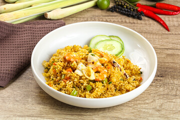 Asian Fried rice with seafood