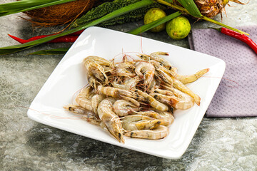 Raw fresh prawn for cooking