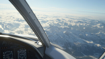 A pilot using landmarks for low-altitude navigation