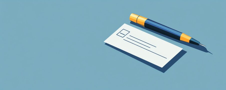 Payroll Compensation Cheque. Bank Paycheck, 