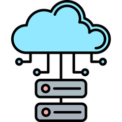 Cloud Database Icon