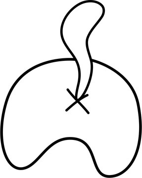 recommend clip art: cat tail doodle outline