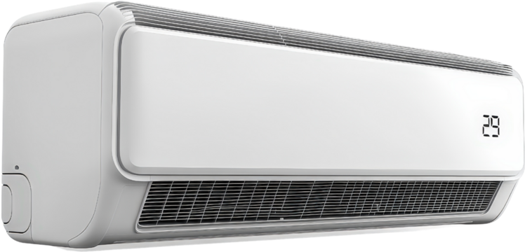 Air conditioner, white isolate background