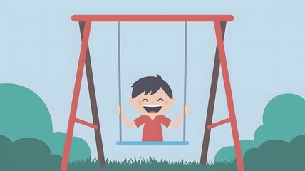 girl on swing