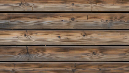 Fototapeta premium Wood planks provide a rustic, worn background effect.