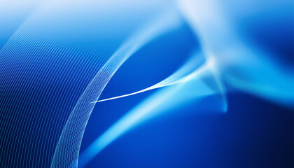 Glowing Blue Design With Bright Stripe and Smooth Curves