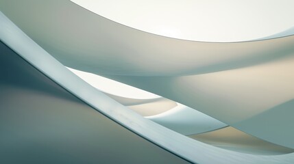 Curved Lines in Cool Colors for a Modern Minimalist Look