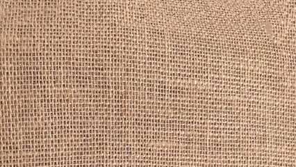 lose-up of fabric woven from burlap background.