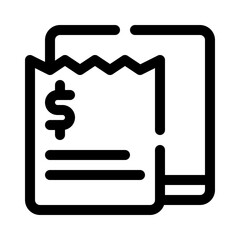 Invoice Document line icon