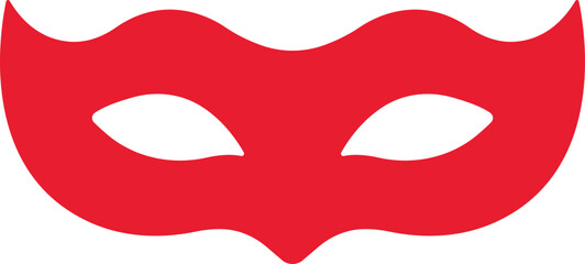 Different Mask silhouette isolated on transparent background Masquerade vector for apps or web party superhero carnival villain or burglar icon in flat. costume eye mask hidden person face