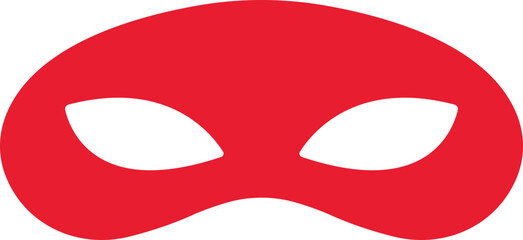 Different Mask silhouette isolated on transparent background Masquerade vector for apps or web party superhero carnival villain or burglar icon in flat. costume eye mask hidden person face