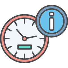 Unique Clock Vector Icon